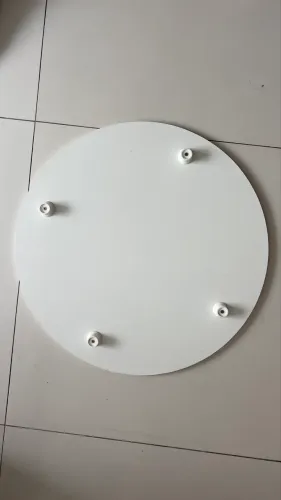 Tampo Redondo Branco 50cm - Ideal para Mesa ou Decoração