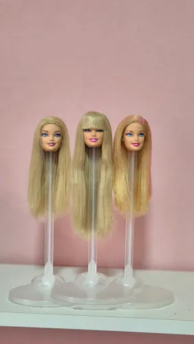 Lote 3 cabeças barbie girl generation