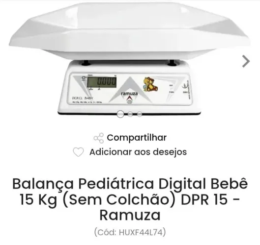 Balança pediátrico digital