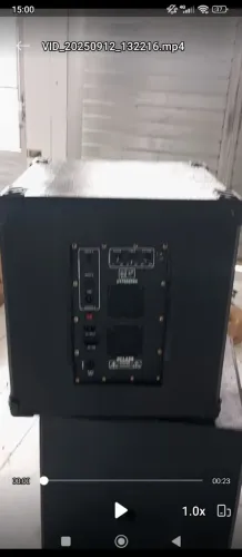 Par de sub ativo e passivo de 15 1500 watts