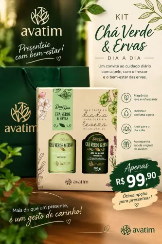 Kit de hidratante e gel de emulsão para banho da Avatim NOVO