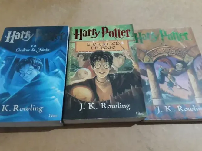 kit 3 livros série harry potter