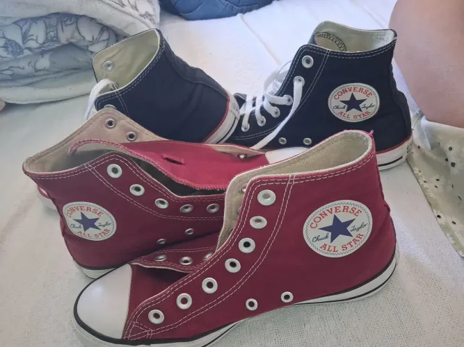 Vendo 2 tenis converse all star cano alto 250$