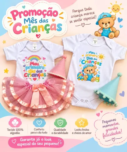 Promoção bodys personalizados 