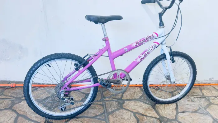 Vendo Bicicleta aro 20 com marchas em bom estado .
