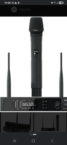 Microfone sem fio akg wp300