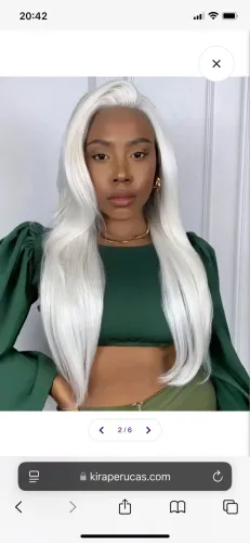 Lace front repartição livre branca