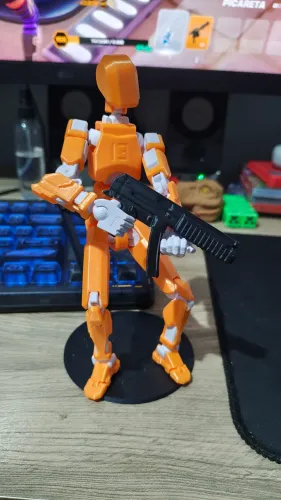 Boneco Articulado Action Figure Dummy 13 Impressão 3D, 17cm