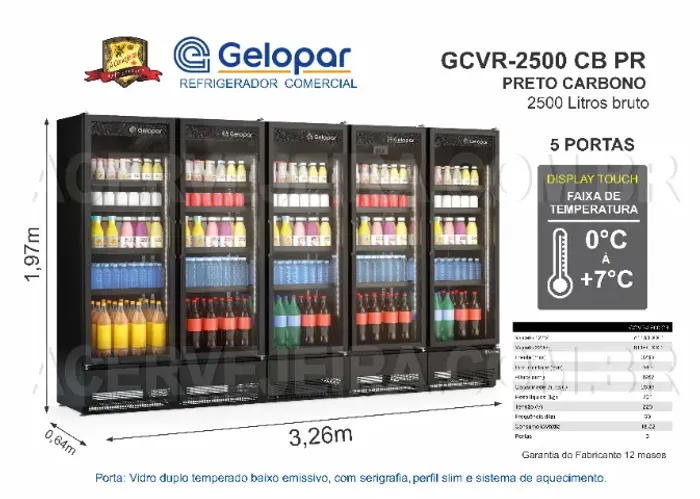 Expositora Gelopar - Refrigerada