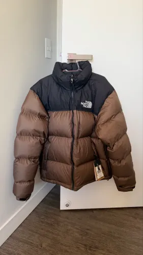 Jaqueta The North Face 1996 Retro Nuptse Marrom e Preta Original tam p