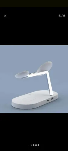 Carregador por indução mais luminária para Apple 