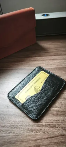 Porta cartão em couro