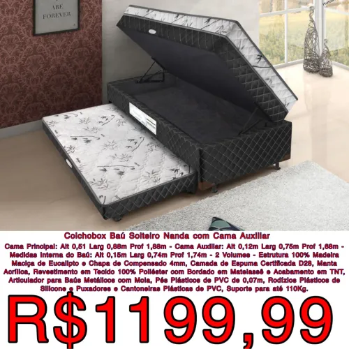 Bicama bau solteiro / frete grátis / pague na entrega 