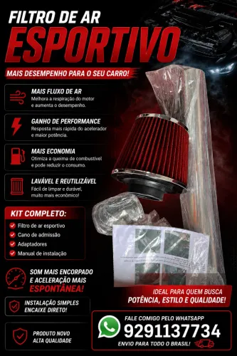 FILTRO DE AR ESPORTIVO