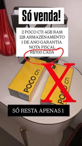 Poco C71 lacrado 