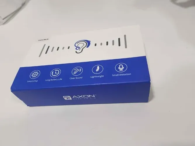Fone Amplificador de Áudio Portátil Recarregável (Com Redução de Ruído)