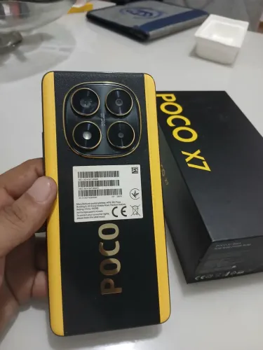Poco x7 256gb 8 gb ram com caixa e nota pouco usado 