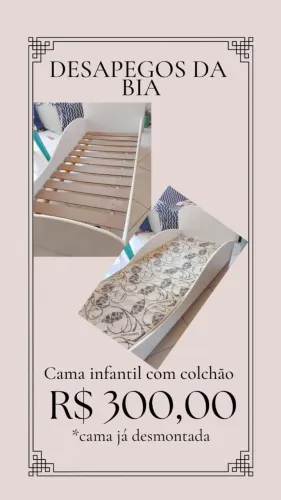 Cama infantil semi nova