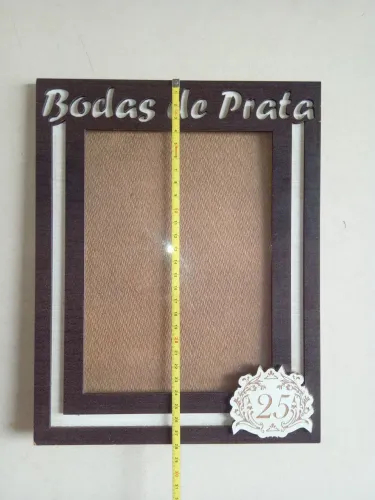 Moldura para quadro Bodas de Prata 25 Anos
