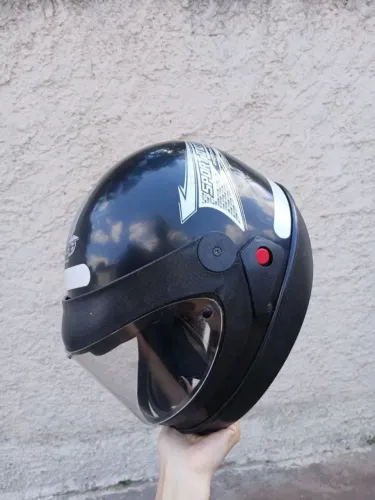 Capacete Pro Tork Robocop Escamoteável Tam. 58cm - Ótimo Estado