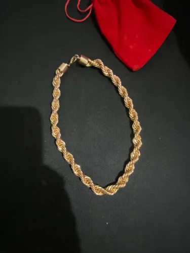 Colar Trançado em Ouro Maciço 18k ( Feminino ) 