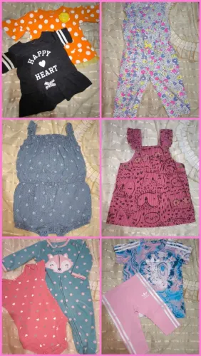 Lote carters 6 meses bebê menina