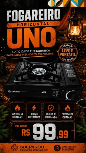 Fogão a gas portátil camping