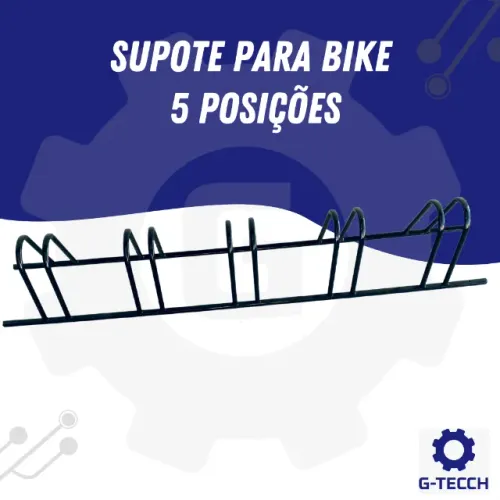 Bicicletário 5 posições - Suporte para Bike Expositor de chão para Bicicletas