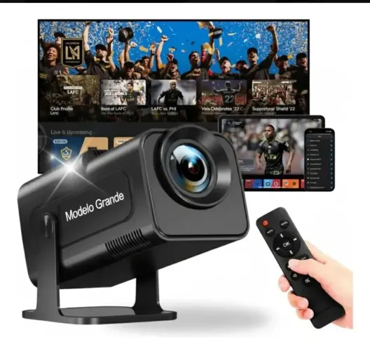 Projetor Hy320 Grande Full Hd 4k Android 11 Wifi 5g 390 Ansi
