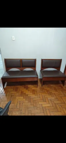 Banco baú em madeira (2 bancos)