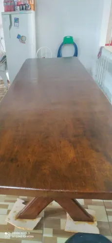 Mesa de madeira maciça prancha unica