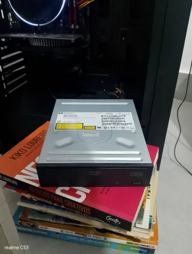 Drive HP de DVD e CD - não está lendo discos virgens