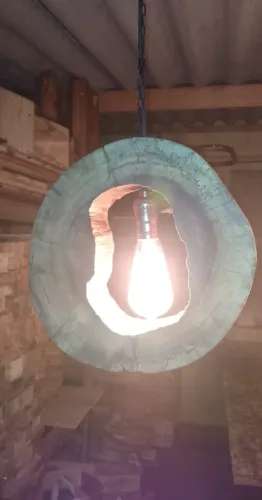 Luminária Rústica Retro + lâmpadas vintage tenho 7 peças Únicas fabricadas
