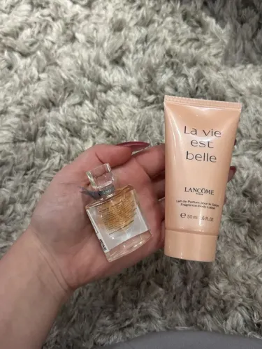 kit miniaturas la vie est belle lancome perfume edp 4ml e creme 50ml