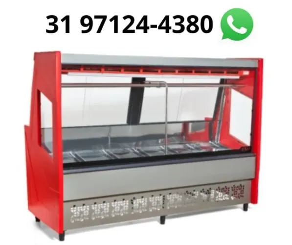 Balcão de Açougue 2m Polar Vermelho 127/220v