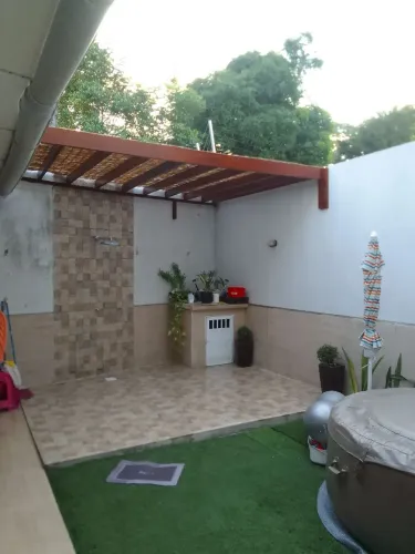 Caramanchao, cobertas, deck, playground.