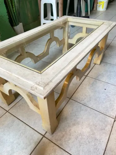 Mesa de centro - pintura pátina