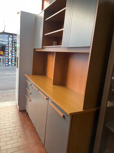 Armário de Cozinha 6 Portas 2 Gavetas Adelle Yescasa Laranja/Cinamomo