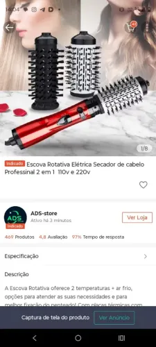 Escova giratória nova