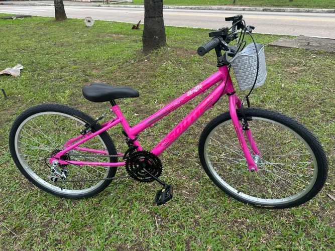 Bicicleta aro 24 com marchas nova com NF