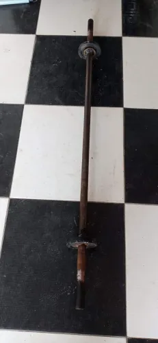 barra musculação reta