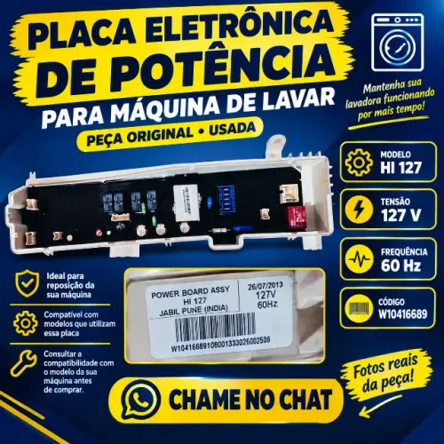 placa de potencia para maquina de lavar roupas Brastemp