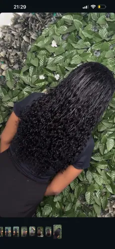 Mega hair cacheado indiano