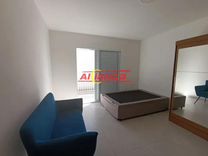 Apartamento Mobiliado Novo com 26m²- com uma ótima localização, para locação - Centro - Gu