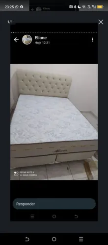 Cama queen size completa com cabeceira