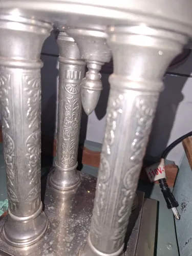 Fruteira ou centro decmesa decorativo ,em prata 