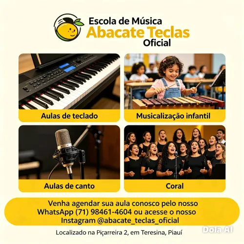 Escola de Música abacate teclas oficial