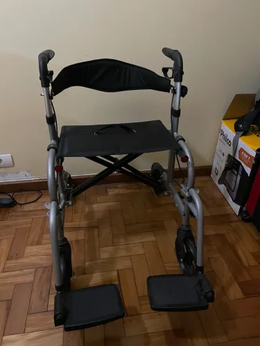 Andador Cadeira 2 em 1 D15 até 135 Kg Dellamed