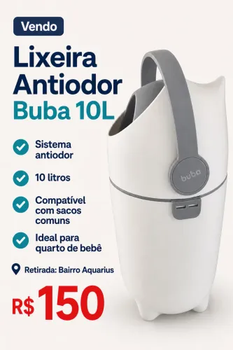 LIXEIRA ANTI-ODOR BUBA