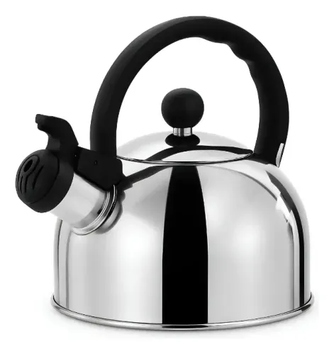 Kit 6 Chaleiras NOVAS de Inox Indução Bule de Café Chá Com Apito 1,8 Litros CORES SORTIAS